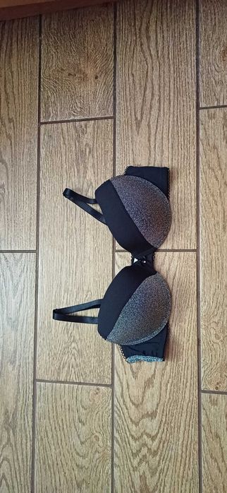 Szary# srebrny biustonosz Mister Lady r. 85 C