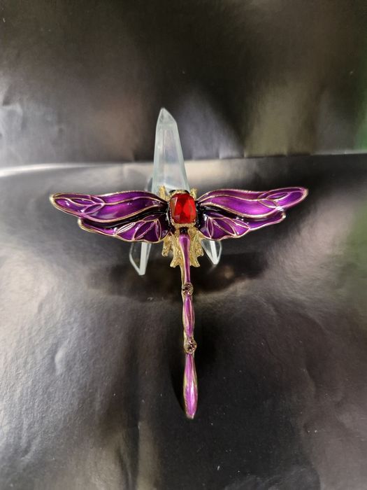 Broszka ważka  fiolet