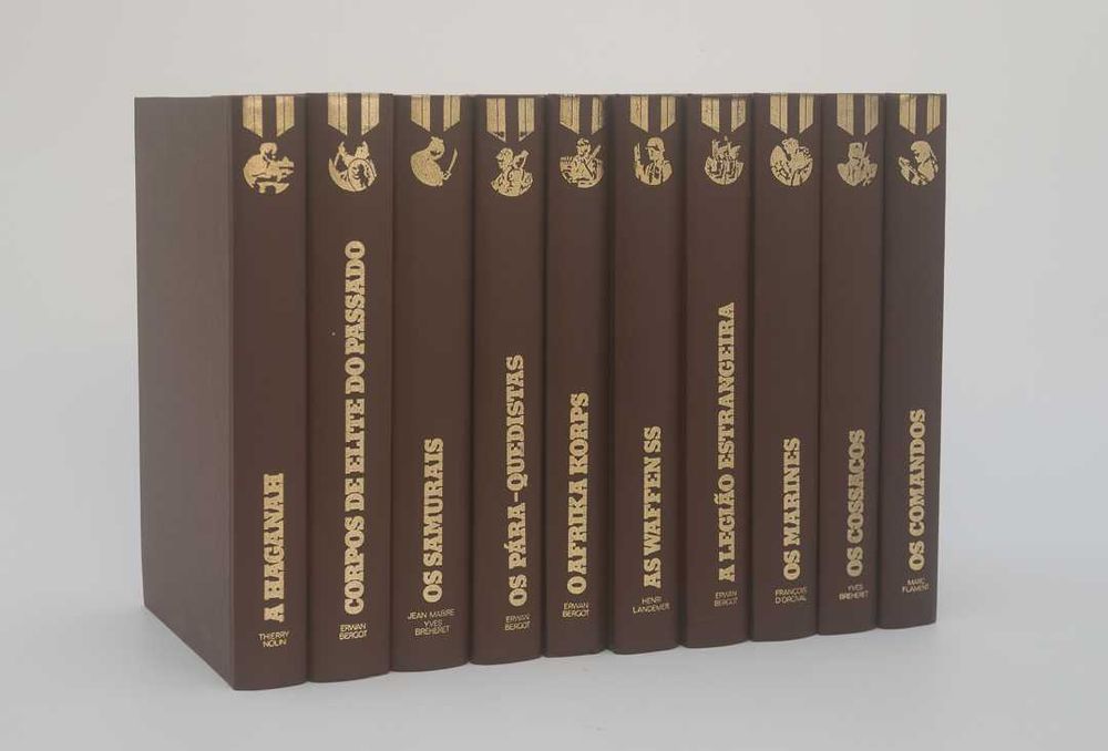 Coleção de livros sobre Tropas de Elite.