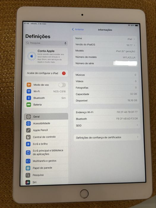 iPad 8th Generation - Model A2270464488331205027842