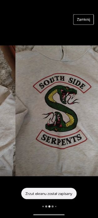 Bluza szara z kapturem riverdale house