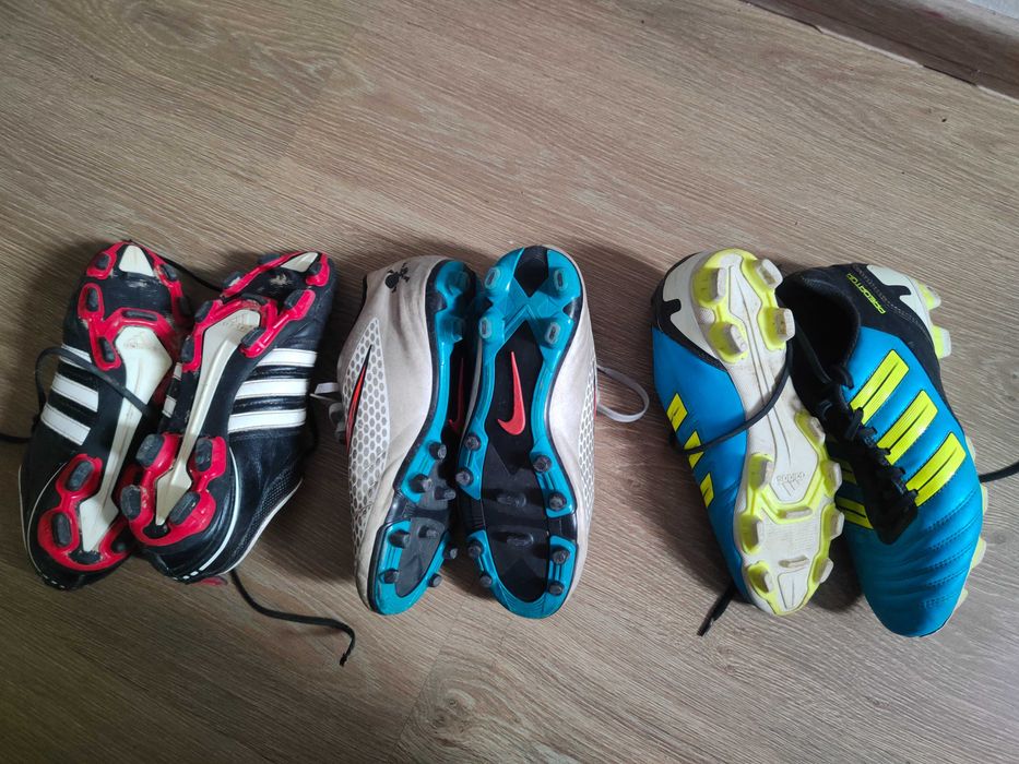 Adidas Nike korki 40 3 pary