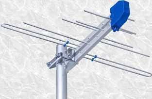 Antena TV logarytmiczna VHF UHV Combo