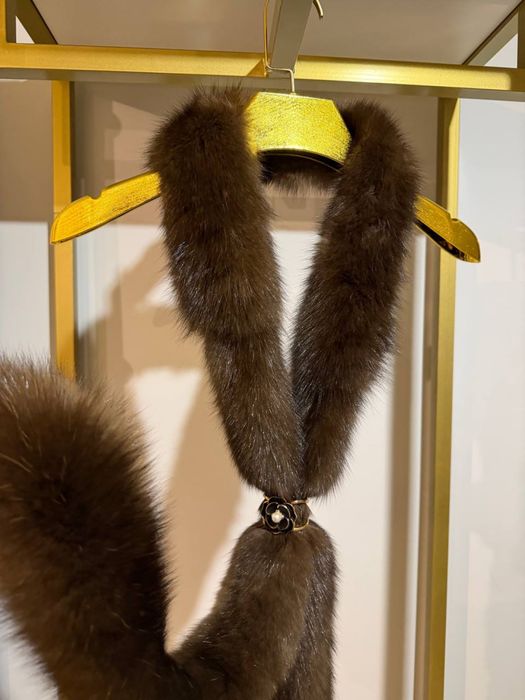 Шарф з соболя з сивиною