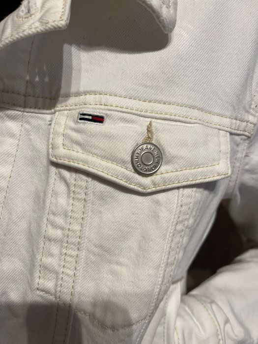 Білий джинсовий піджак Tommy Hilfiger.Оригінал XS