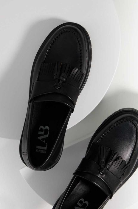 czarne mokasyny skóra 40 , cena z wysyłką