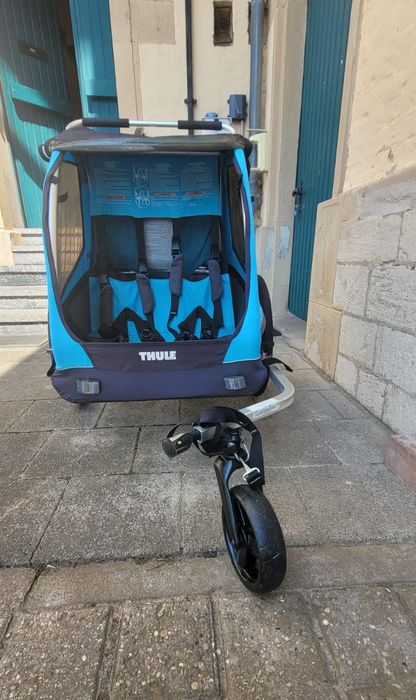 Przyczepka rowerowa ryksza wózek Thule Coaster XT dla 2 dzieci