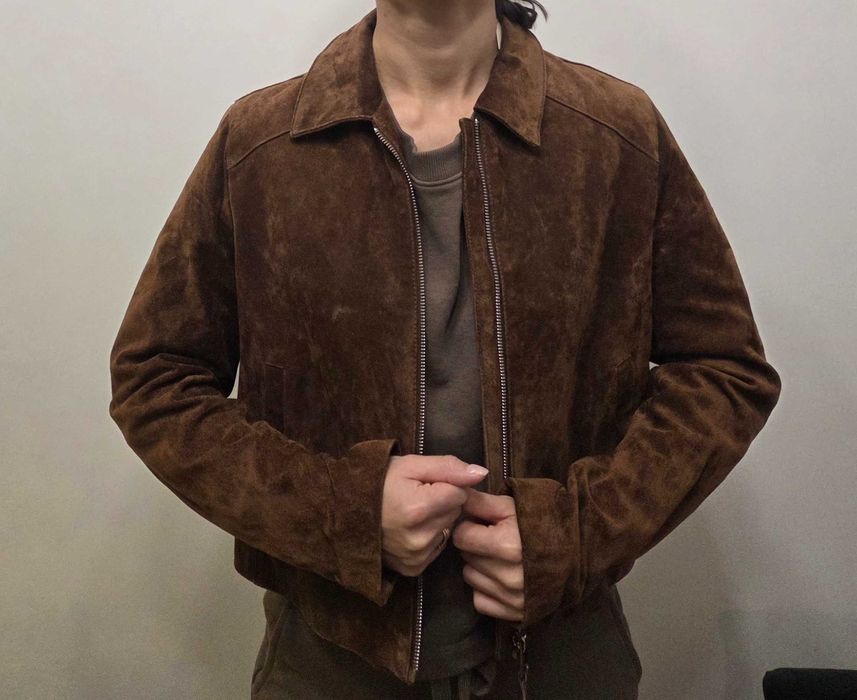 Zamszowa kurtka Reserved 100% skóra naturalna, r. S – nowa