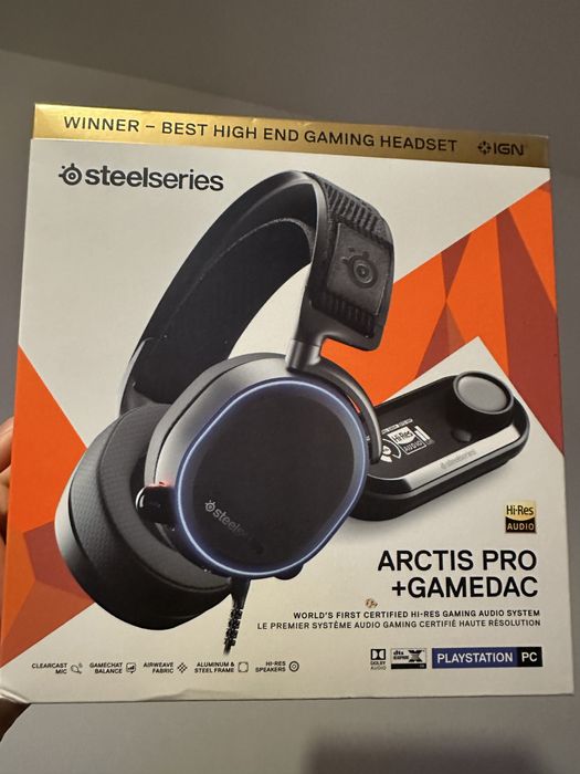 Steelseries Arctis Pro + GAME DAC JAK NOWE!