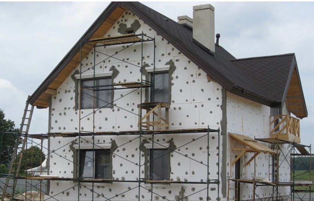 Утеплення фасадів, фасад, будівельні роботи