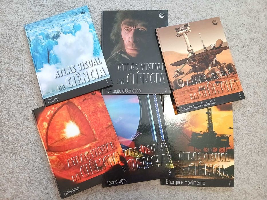 6 Livros Atlas Visual das Ciências