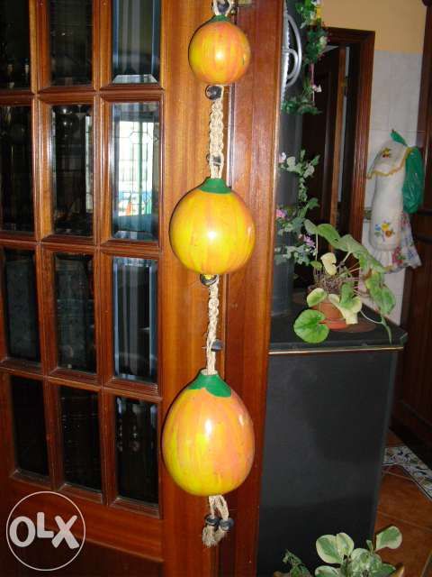 Cabaças para pindurar ,com corda feito a mão, decoração