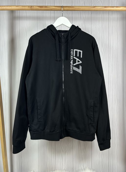 EA7 Emporio Armani Big Logo Zip худі кофта світшот Оригінал!  XXL