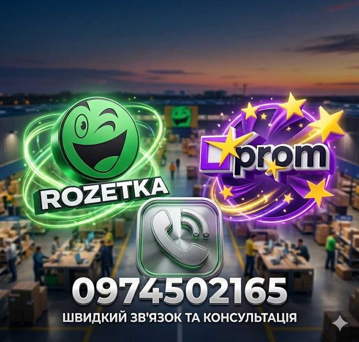 Наповнення товаром Розетка та ПРОМ. Контент-менеджер.Робота з сайтом