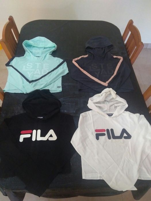 Camisolas com Capuz (Fila e Silver) tamanho S Originais