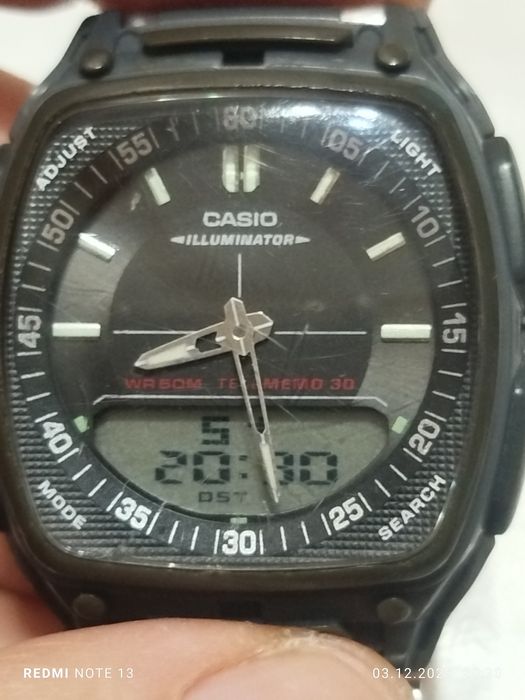 Часы Cassio AW-81 Illuminator telememo 30. Батарейка 10 лет