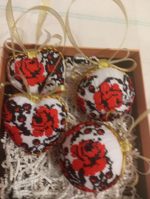 Новорічні кульки ручної роботи