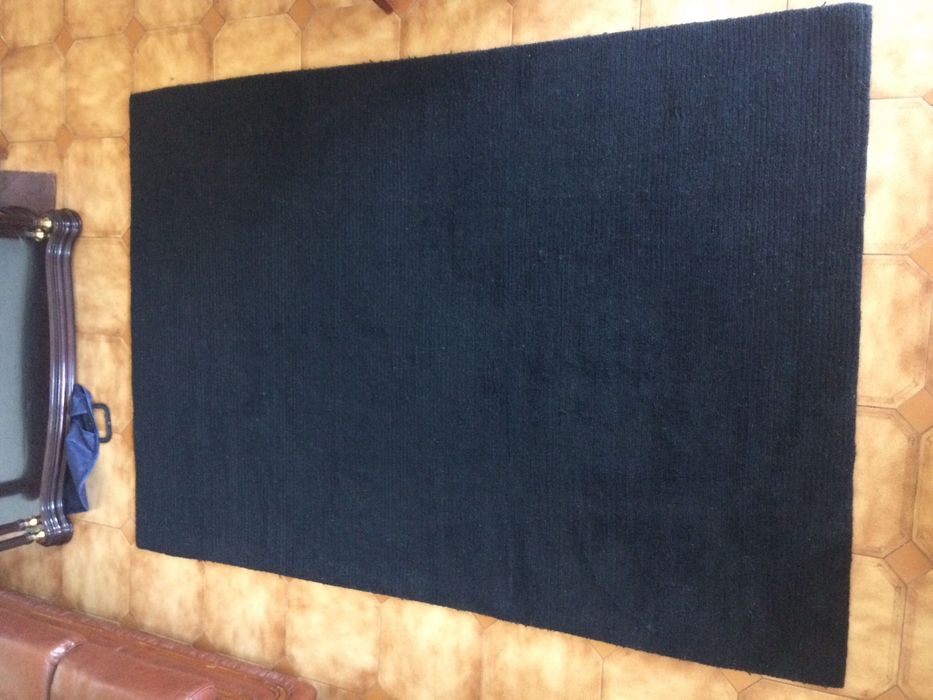 tapete preto 200x140 pelo curto
