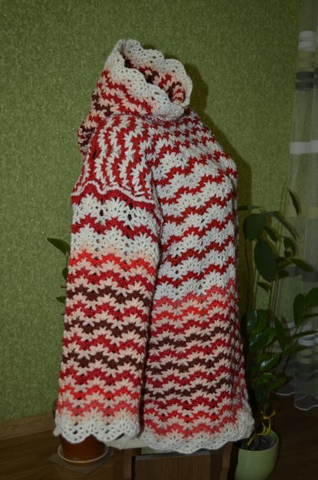 Вязаная туника ручная работа крючком