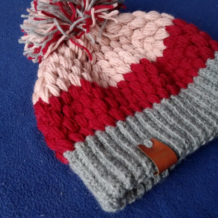 Czapka zimowa BĄBEL L 100% wełna / różne kolory