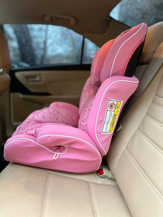 Автокресло детское розовое для девочеки девчачие автокрісло в авто