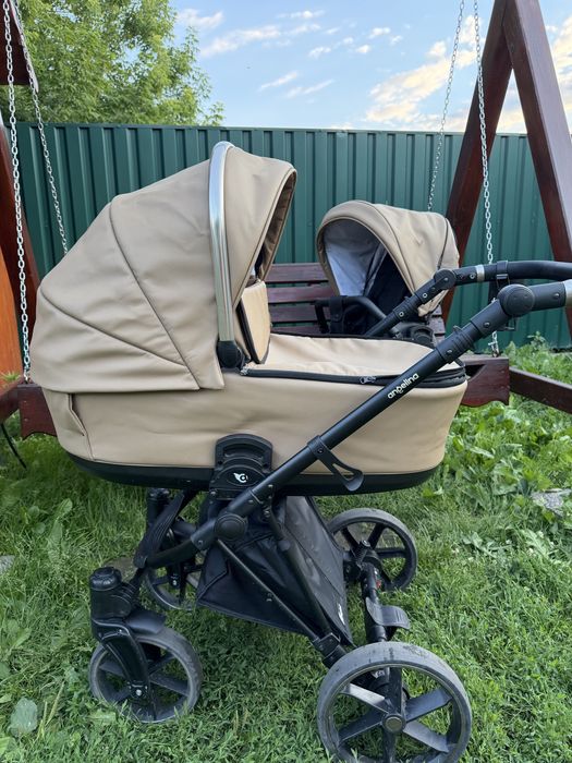 Коляска 3 в 1 Angelina Enigma Premium Eco в екошкірі