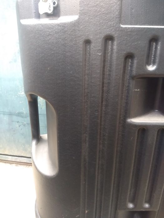 Mala trolley balcão para transporte em plástico rígido para expositor