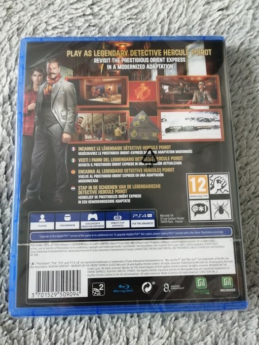 Gra na ps4 Agata Christie murders on The orient express, nowa w folii