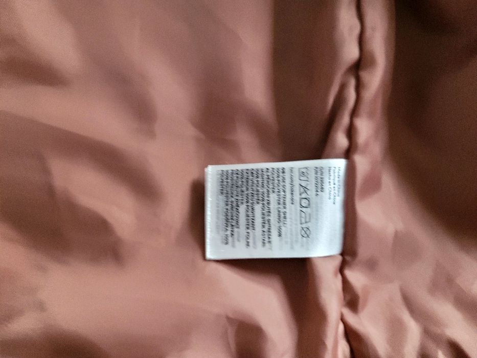 Kurtka futerko płaszcz dziewczęcy Miś 110 H&M brązowy