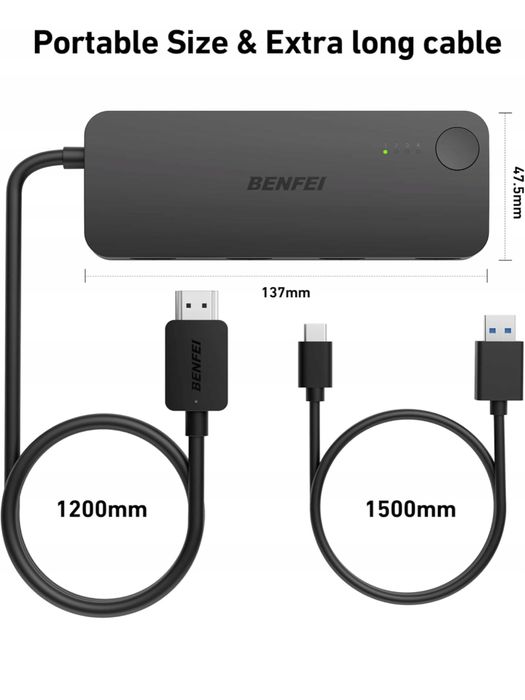 Hdmi switch 4w1 Benfei