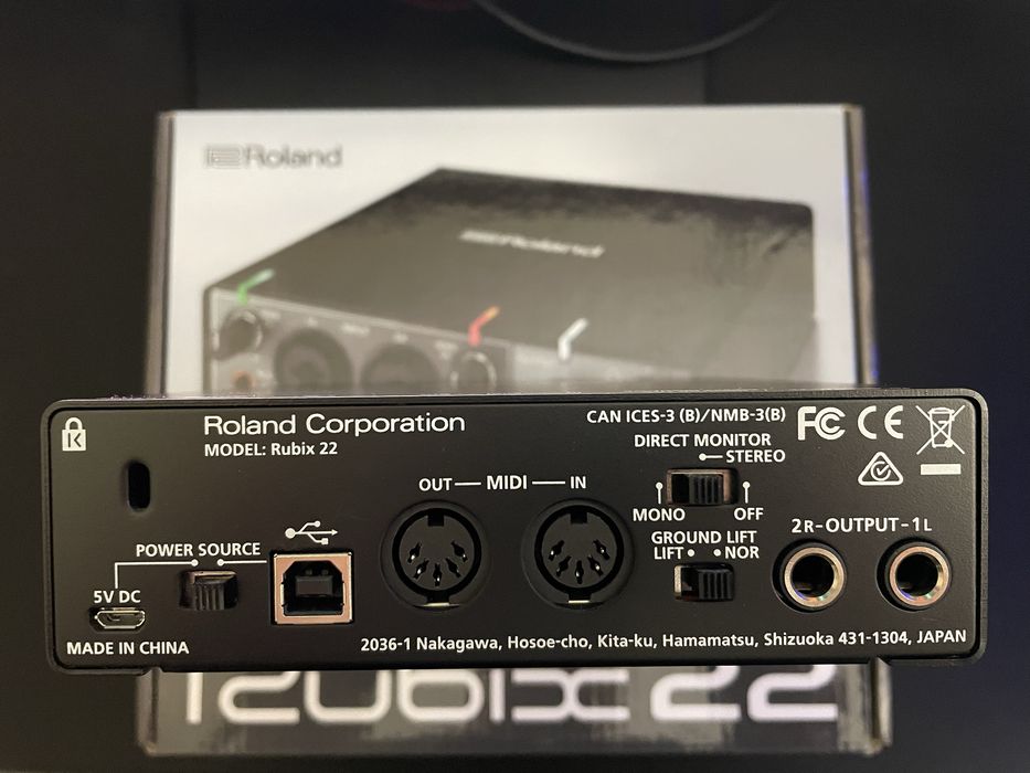 Interface de audio Roland Rubix22