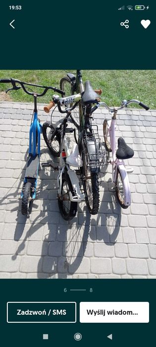 Zestaw rowerów.  Kkk