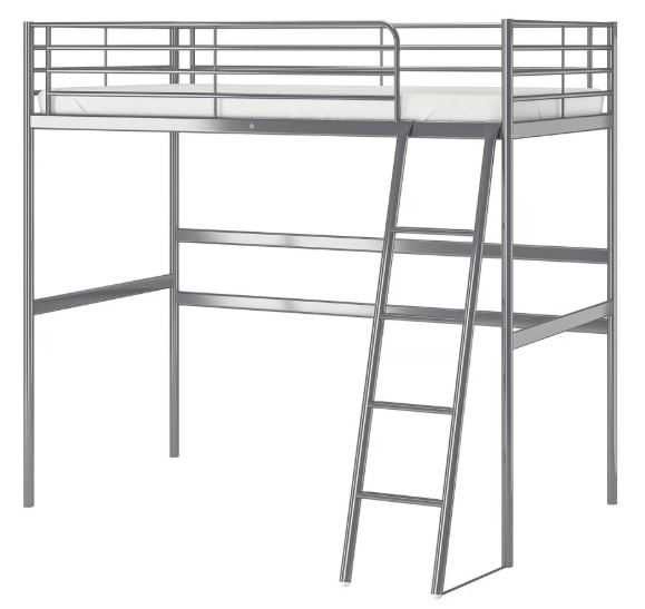 Łóżko IKEA Svarta na antresoli