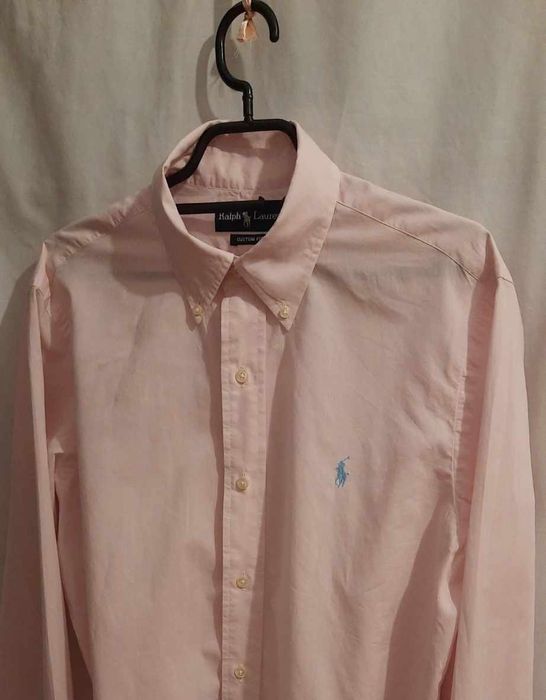Koszula męska M Ralph Lauren różowa bez wad