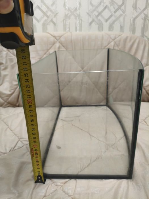 Акваріум Природа 40х25х25см + камінці + Термометр для акваріума Eheim thermometer
