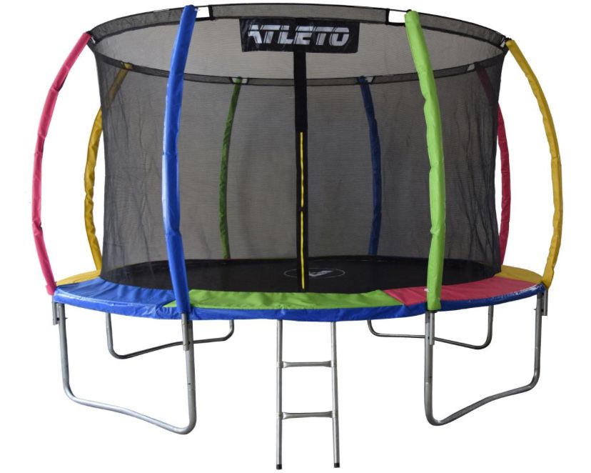 БЕЗПЕЧНІ!!! Батут з внутрішньою сіткою + м ячик в подарунок! Atleto