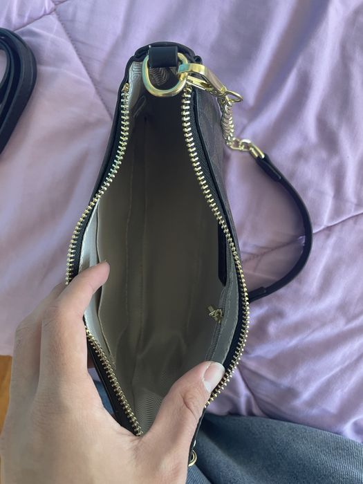 Mala coach castanha e preta