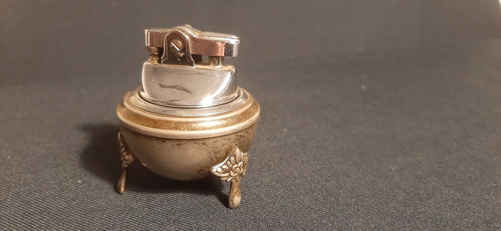 Zapalniczka stołowa ozdobna platerowana na benzynę