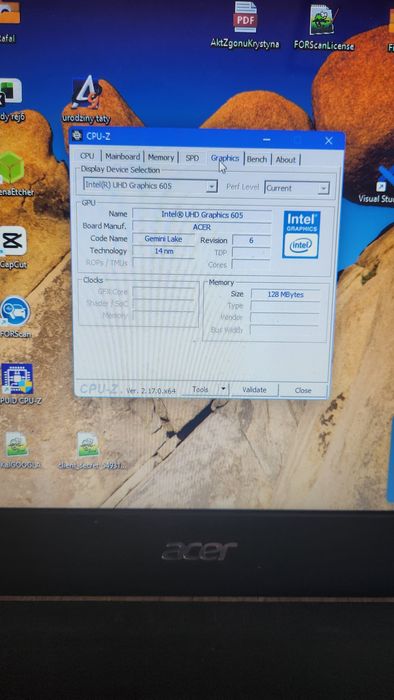 Używany laptop Acer. Model jak na zdjęciu