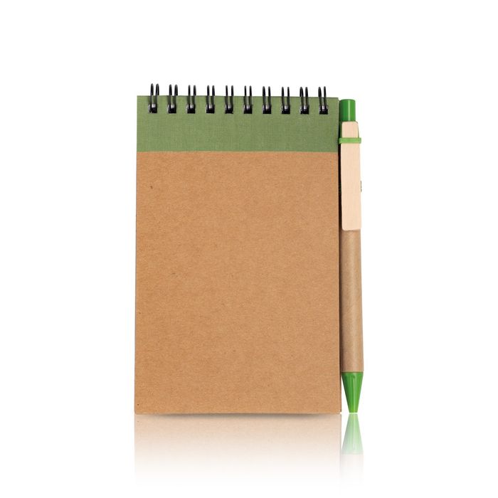 Bloco de Notas A6 Personalizável – 140 Folhas + Esferográfica