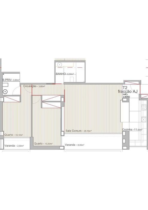Apartamento T2 no Empreendimento Varandas do Campo | Valongo