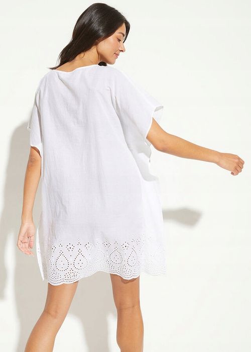 B.P.C plażowa tunika z ażurowym haftem ^44/46