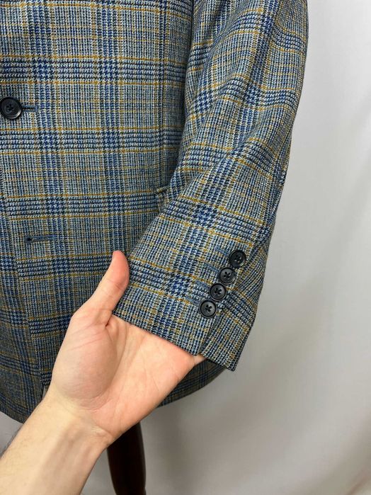 BUGATTI Pure Wool Check Blazer піджак блейзер в клітку з м'якої вовни Бугатті