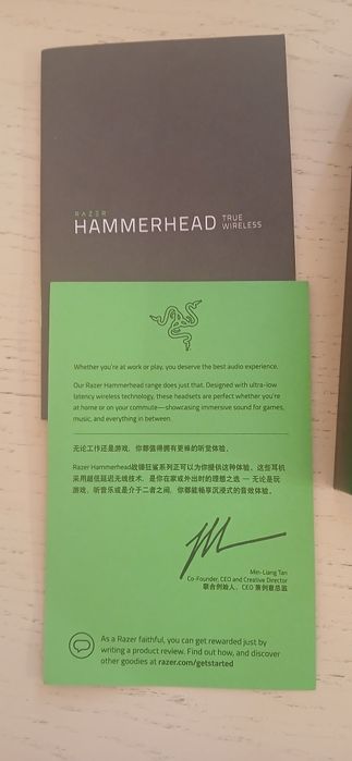 Razer hammerhead true wireless беспроводные наушники продам
