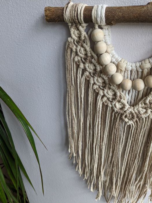 Painel em macramé