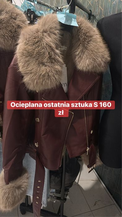 Kurtka ekoskora , ramoneska , ocieplana