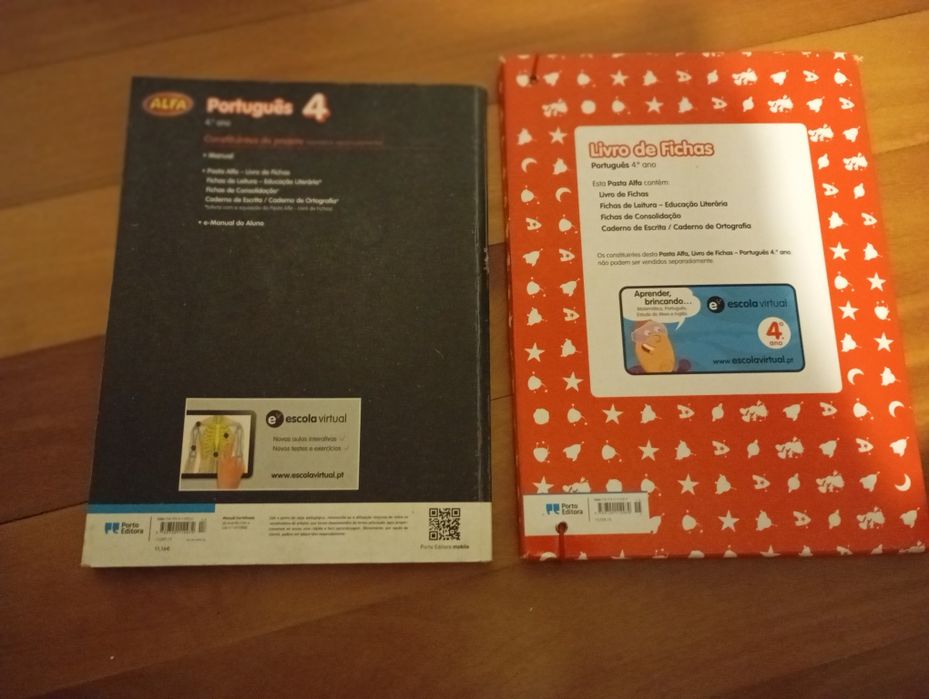 Livros escolares de português