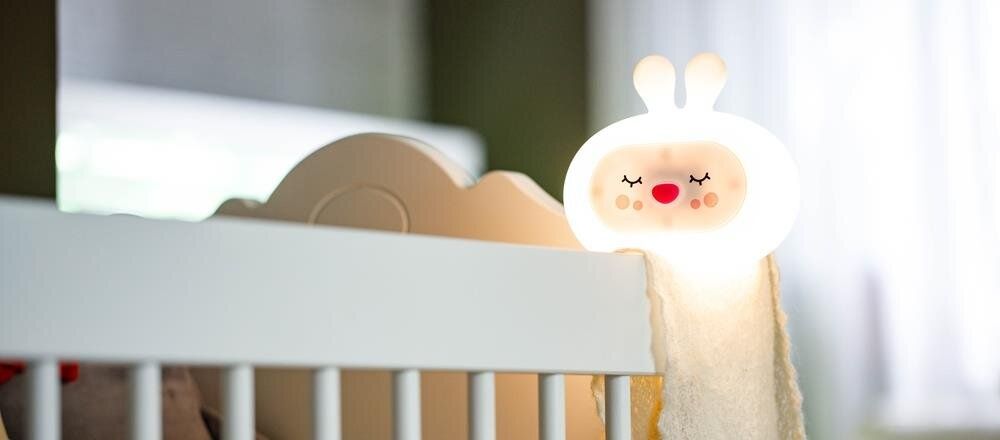Lampka nocna innogio gio śpiący krolik melodia outlet premium