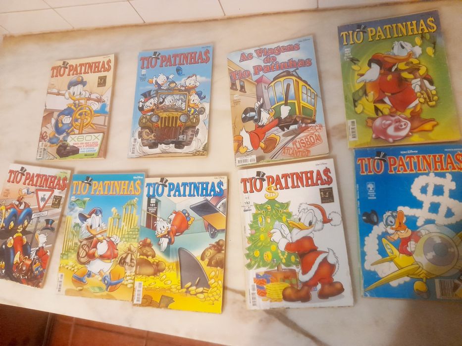 Conjunto de 9 Livros de Banda Desenhada Disney Tio Patinhas