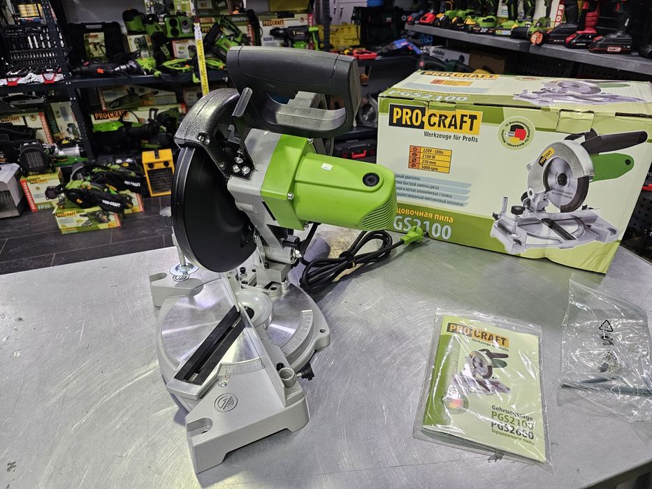 Пила торцовочная ProCraft PGS2100 Гарантия Новая 210 Диск